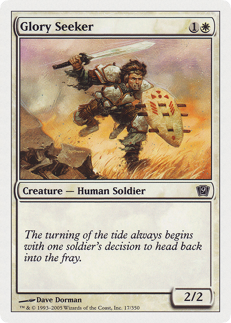 Glory Seeker (9ED-017) - Ninth Edition - Premium MTG Single from Wizards of the Coast - Just $0.25! Shop now at Game Crave Tournament Store