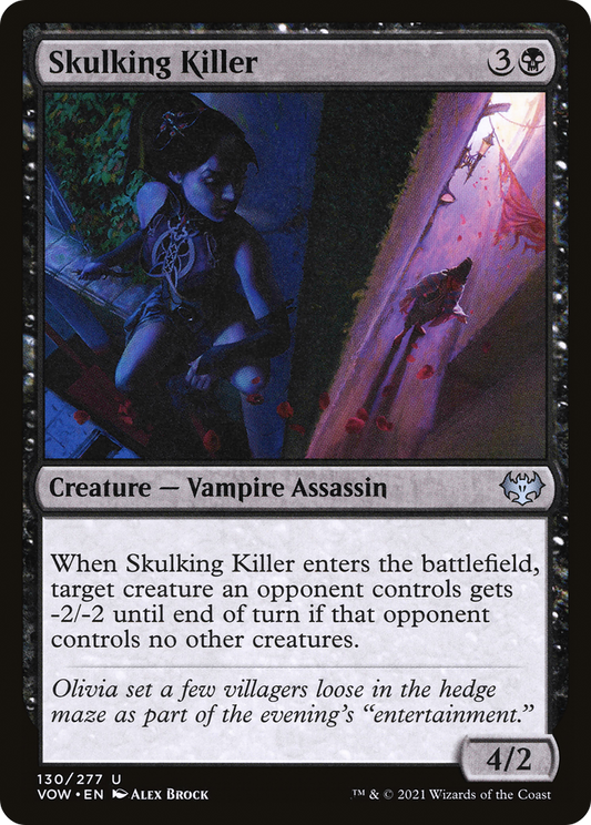 Skulking Killer (VOW-130) - Innistrad: Crimson Vow Foil - Premium MTG Single from Wizards of the Coast - Just $0.08! Shop now at Game Crave Tournament Store