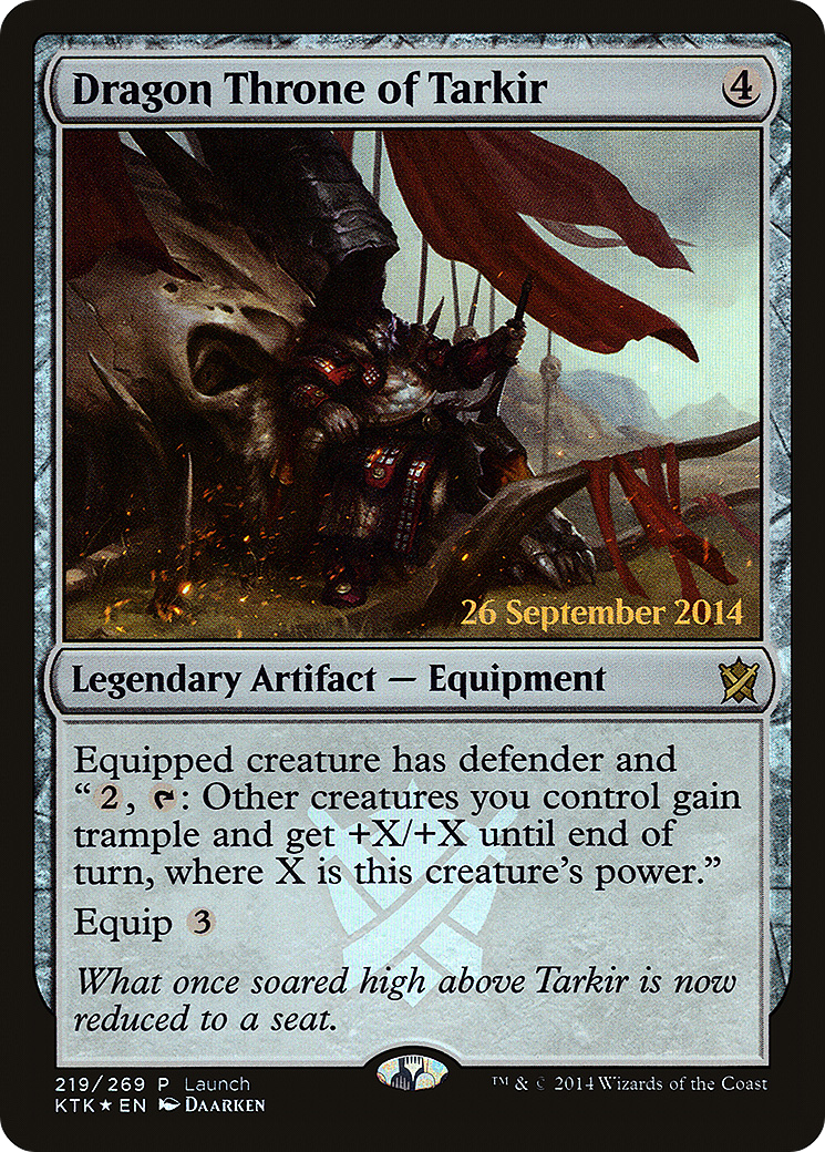 Dragon Throne of Tarkir (PKTK-219) - Khans of Tarkir Promos Foil - Premium MTG Single from Wizards of the Coast - Just $0.37! Shop now at Game Crave Tournament Store