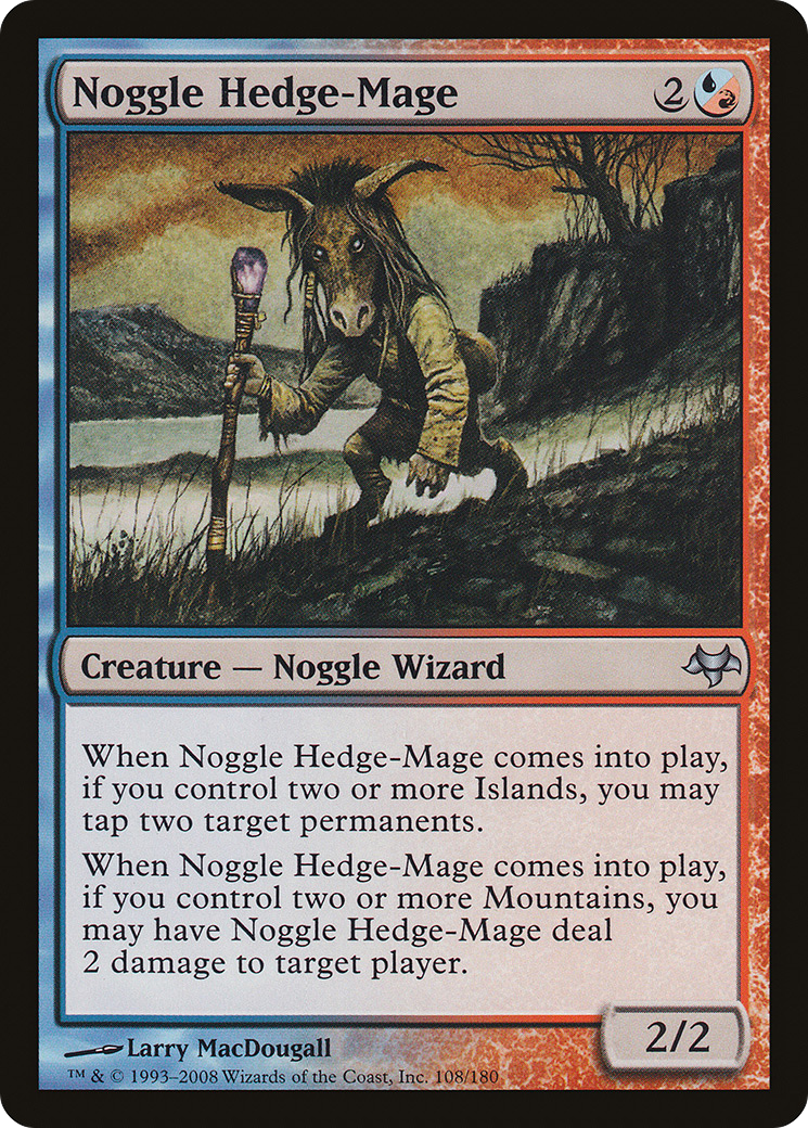 Noggle Hedge-Mage (EVE-108) - Eventide Foil - Premium MTG Single from Wizards of the Coast - Just $5.34! Shop now at Game Crave Tournament Store