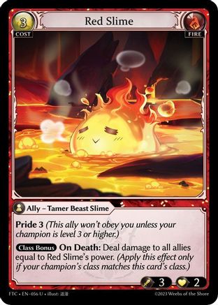 Red Slime (FRACTURED CROWN) - Premium Grand Archive Single from Fractured Crown - Just $0.25! Shop now at Game Crave Tournament Store