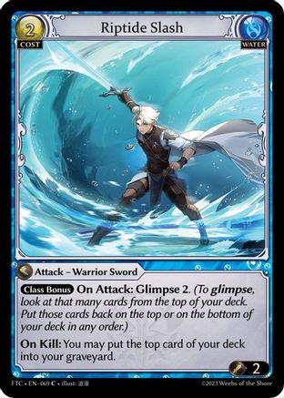 Riptide Slash (FRACTURED CROWN) - Premium Grand Archive Single from Fractured Crown - Just $0.25! Shop now at Game Crave Tournament Store