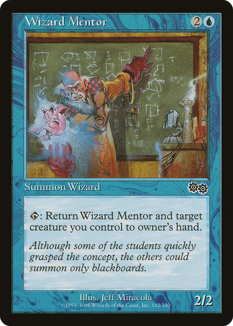Wizard Mentor (USG-112) - Urza's Saga - Premium MTG Single from Wizards of the Coast - Just $0.25! Shop now at Game Crave Tournament Store