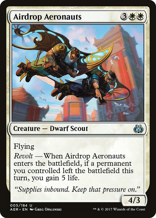 Airdrop Aeronauts (AER-005) - Aether Revolt - Premium MTG Single from Wizards of the Coast - Just $0.02! Shop now at Game Crave Tournament Store