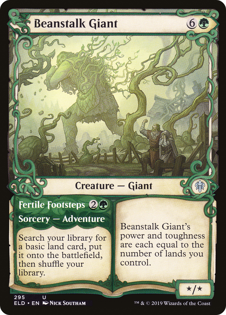 Beanstalk Giant // Fertile Footsteps (ELD-295) - Throne of Eldraine: (Showcase) Foil - Premium MTG Single from Wizards of the Coast - Just $0.58! Shop now at Game Crave Tournament Store