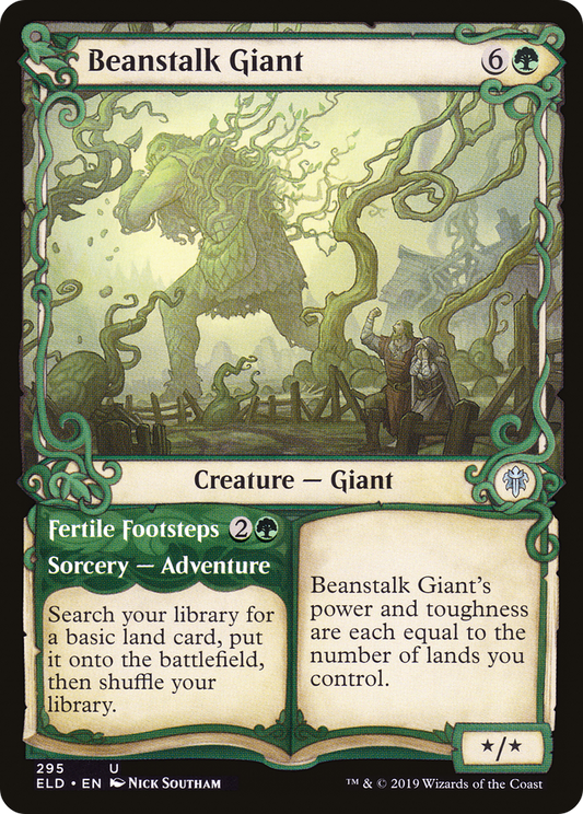 Beanstalk Giant // Fertile Footsteps (ELD-295) - Throne of Eldraine: (Showcase) Foil - Premium MTG Single from Wizards of the Coast - Just $0.58! Shop now at Game Crave Tournament Store