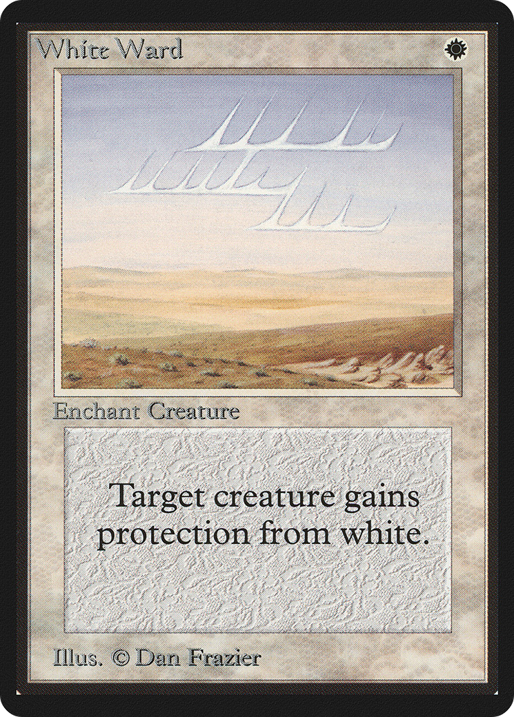 White Ward (LEB-045) - Limited Edition Beta - Premium MTG Single from Wizards of the Coast - Just $3.60! Shop now at Game Crave Tournament Store