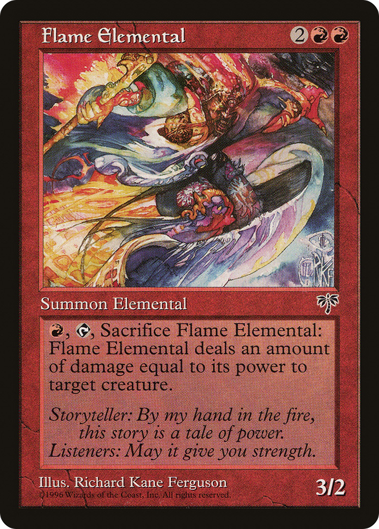 Flame Elemental (MIR-175) - Mirage - Premium MTG Single from Wizards of the Coast - Just $0.08! Shop now at Game Crave Tournament Store