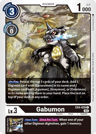 Gabumon (EX4-039) - Alternative Being Booster - Premium Digimon Single from Bandai - Just $0.25! Shop now at Game Crave Tournament Store