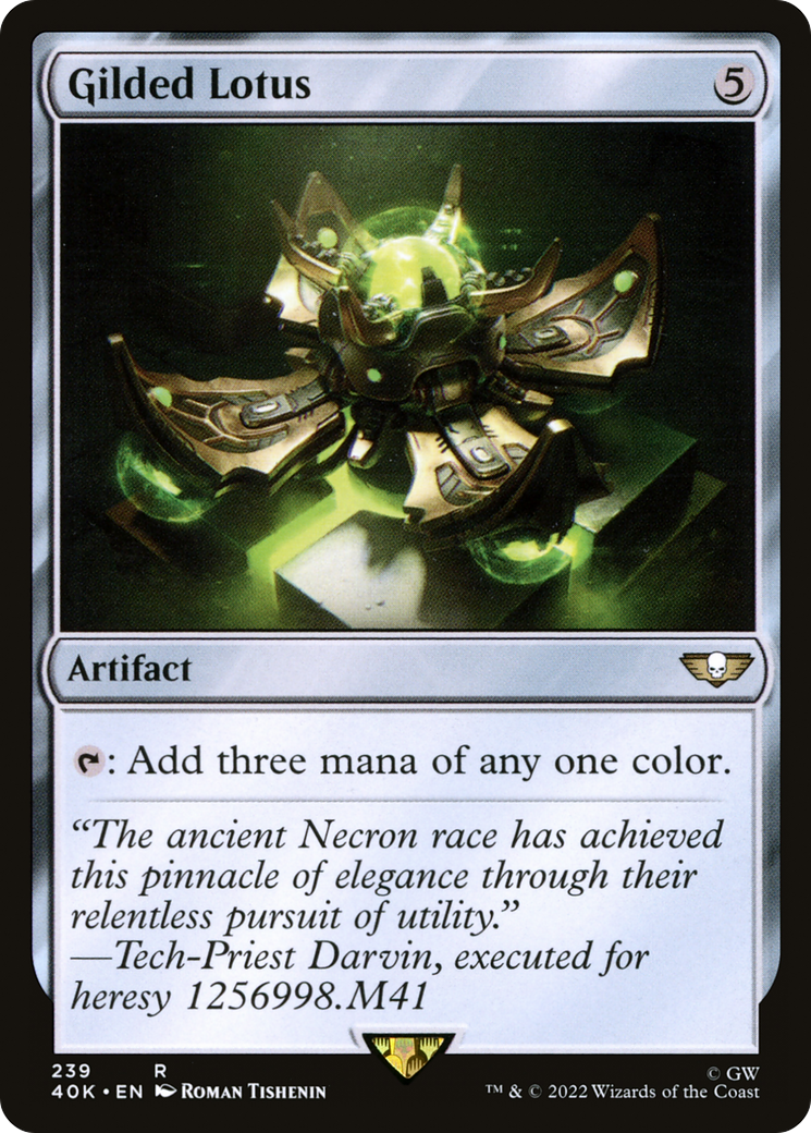 Gilded Lotus (40K-239) - Warhammer 40,000 Commander - Premium MTG Single from Wizards of the Coast - Just $1.22! Shop now at Game Crave Tournament Store