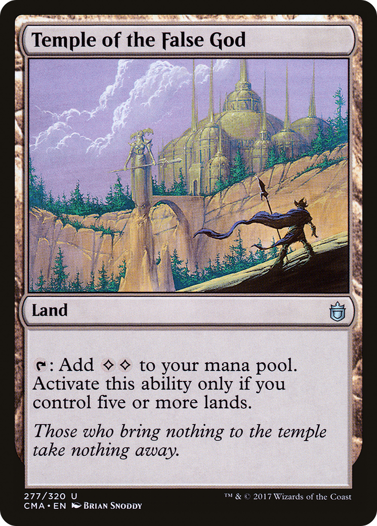 Temple of the False God (CMA-277) - Commander Anthology - Premium MTG Single from Wizards of the Coast - Just $0.08! Shop now at Game Crave Tournament Store