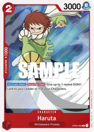 Haruta (OP03-009) - Pillars of Strength - Premium One Piece Single from Bandai - Just $0.08! Shop now at Game Crave Tournament Store