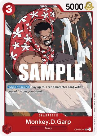 Monkey.D.Garp (OP03-014) - Pillars of Strength - Premium One Piece Single from Bandai - Just $0.08! Shop now at Game Crave Tournament Store