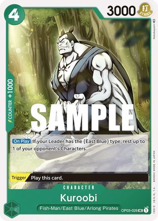 Kuroobi (OP03-026) - Pillars of Strength - Premium One Piece Single from Bandai - Just $0.08! Shop now at Game Crave Tournament Store
