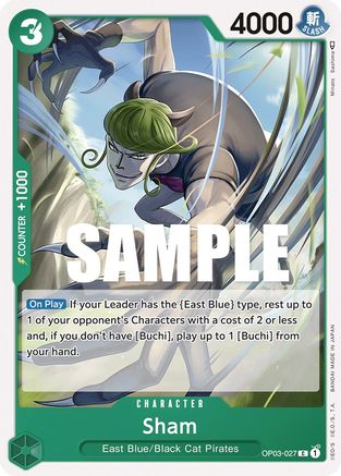 Sham (OP03-027) - Pillars of Strength - Premium One Piece Single from Bandai - Just $0.25! Shop now at Game Crave Tournament Store