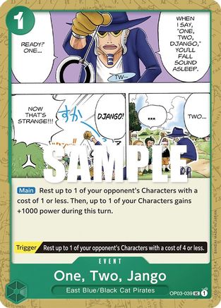 One, Two, Jango (OP03-039) - Pillars of Strength - Premium One Piece Single from Bandai - Just $0.25! Shop now at Game Crave Tournament Store