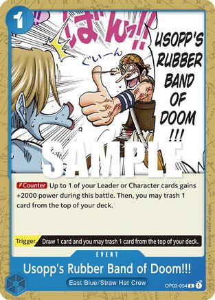Usopp's Rubber Band of Doom!!! (OP03-054) - Pillars of Strength - Premium One Piece Single from Bandai - Just $0.08! Shop now at Game Crave Tournament Store