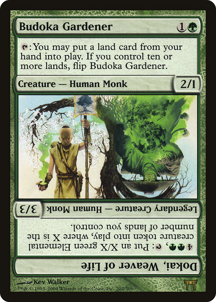 Budoka Gardener // Dokai, Weaver of Life (CHK-202) - Champions of Kamigawa Foil - Premium MTG Single from Wizards of the Coast - Just $2.40! Shop now at Game Crave Tournament Store