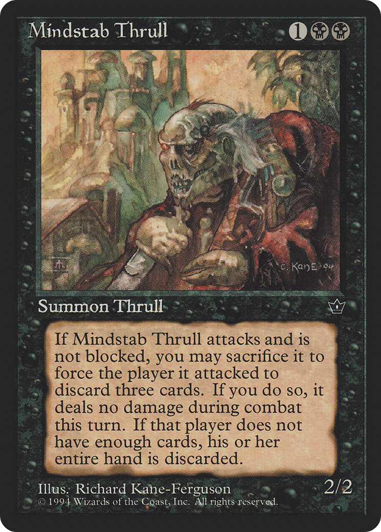 Mindstab Thrull (FEM-40A) - Fallen Empires - Premium MTG Single from Wizards of the Coast - Just $0.08! Shop now at Game Crave Tournament Store