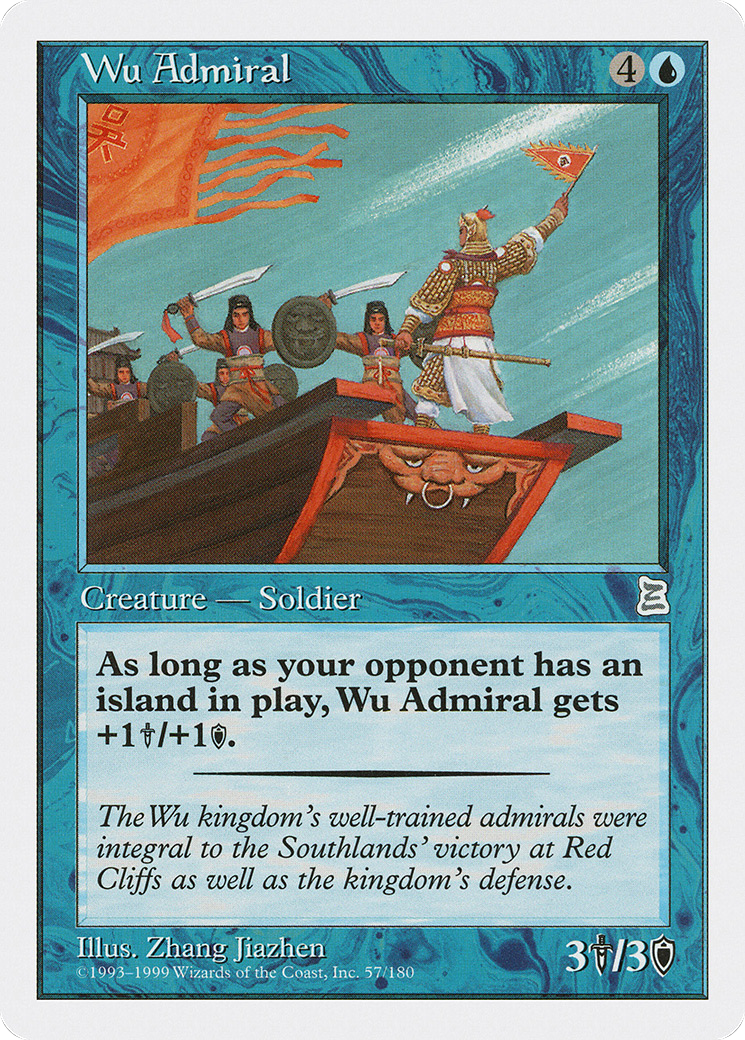 Wu Admiral (PTK-057) - Portal Three Kingdoms - Premium MTG Single from Wizards of the Coast - Just $0.67! Shop now at Game Crave Tournament Store