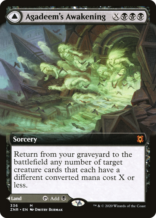 Agadeem's Awakening // Agadeem, the Undercrypt (ZNR-336) - Zendikar Rising: (Extended Art) Foil - Premium MTG Single from Wizards of the Coast - Just $21.81! Shop now at Game Crave Tournament Store