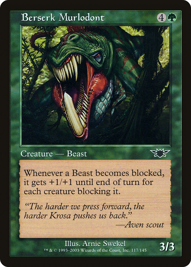 Berserk Murlodont (LGN-117) - Legions - Premium MTG Single from Wizards of the Coast - Just $0.25! Shop now at Game Crave Tournament Store