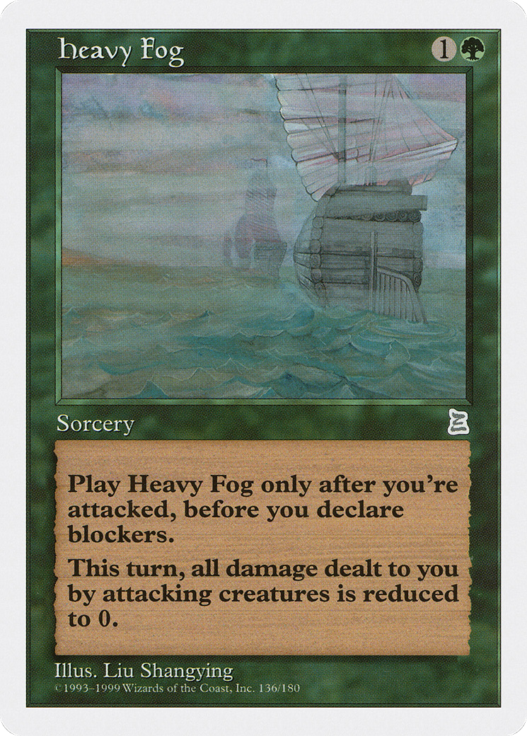 Heavy Fog (PTK-136) - Portal Three Kingdoms - Premium MTG Single from Wizards of the Coast - Just $6.20! Shop now at Game Crave Tournament Store