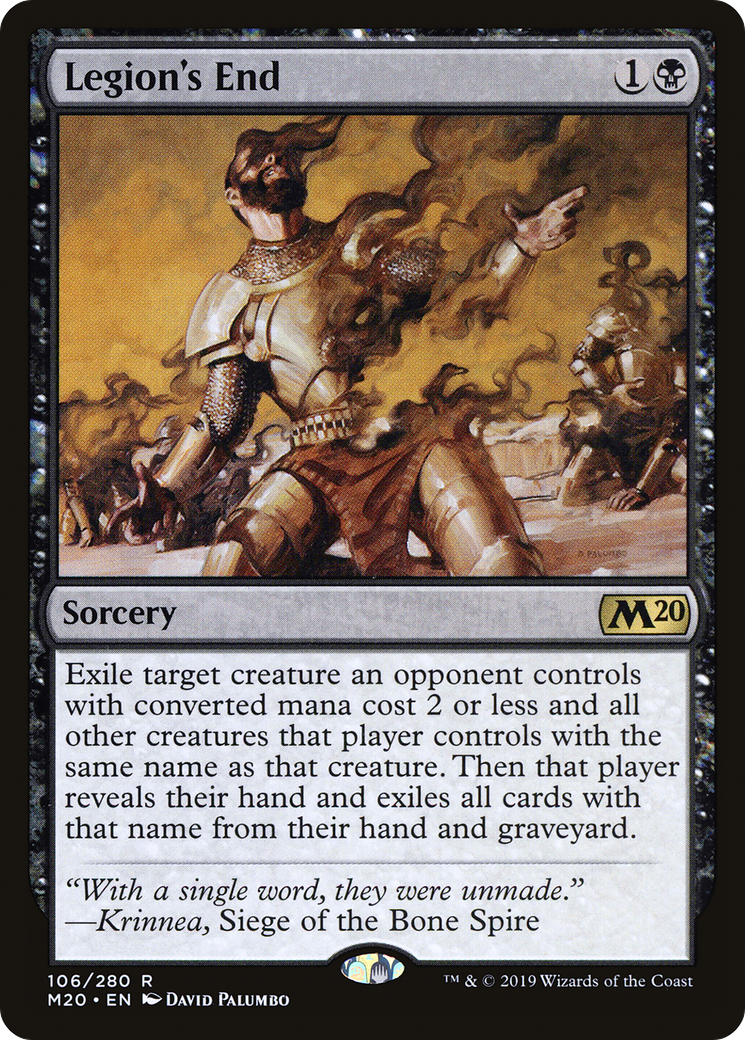 Legion's End (M20-106) - Core Set 2020 - Premium MTG Single from Wizards of the Coast - Just $0.08! Shop now at Game Crave Tournament Store