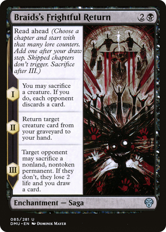 Braids's Frightful Return (DMU-085) - Dominaria United / aka "April's Wedding Present" - Premium MTG Single from Wizards of the Coast - Just $0.08! Shop now at Game Crave Tournament Store