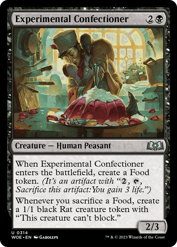 Experimental Confectioner (WOE-314) - Wilds of Eldraine - Premium MTG Single from Wizards of the Coast - Just $0.37! Shop now at Game Crave Tournament Store