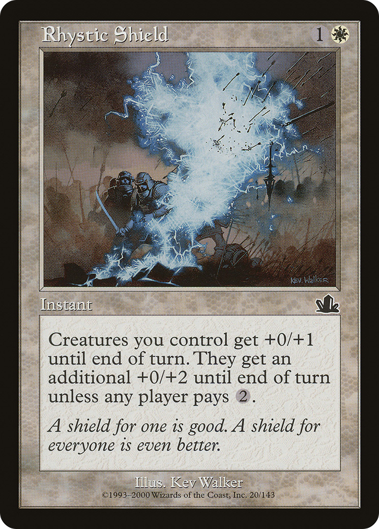 Rhystic Shield (PCY-020) - Prophecy Foil - Premium MTG Single from Wizards of the Coast - Just $0.11! Shop now at Game Crave Tournament Store