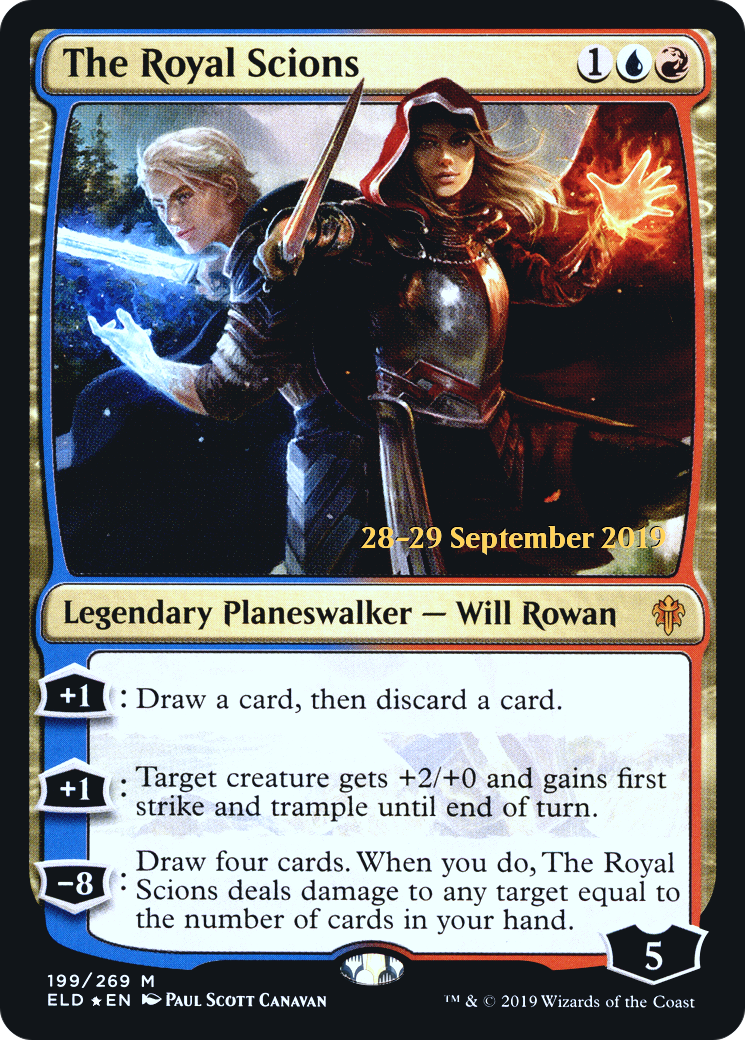 The Royal Scions (PELD-199S) - Throne of Eldraine Promos Foil - Premium MTG Single from Wizards of the Coast - Just $0.64! Shop now at Game Crave Tournament Store