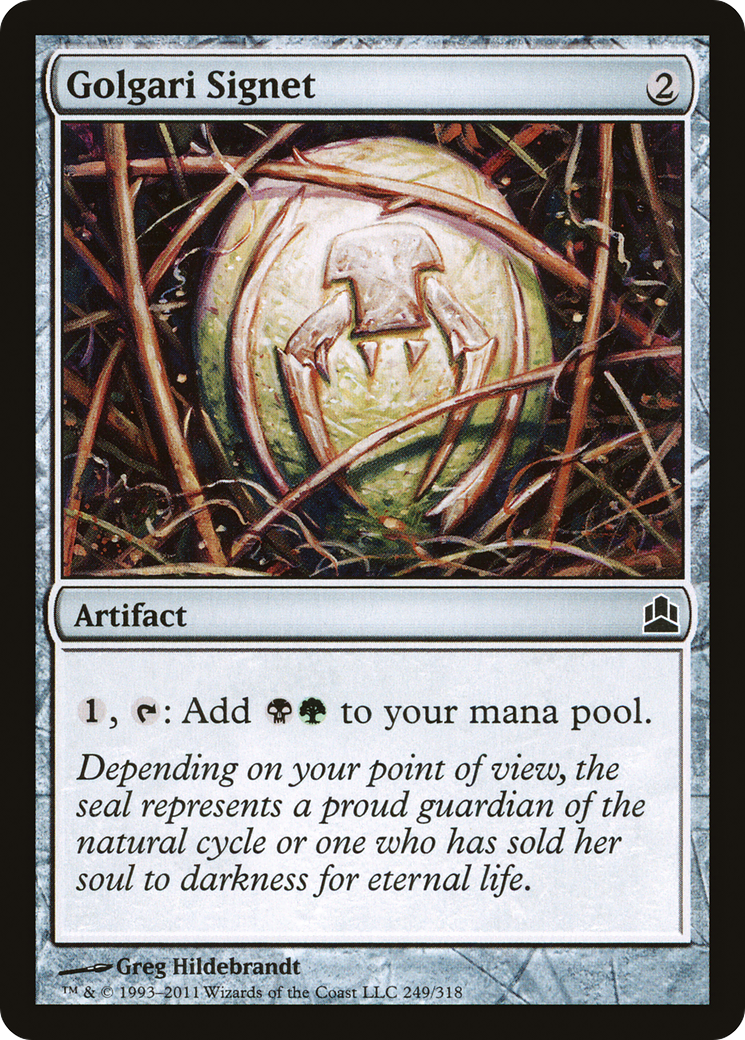 Golgari Signet (CMD-249) - Commander 2011 - Premium MTG Single from Wizards of the Coast - Just $0.55! Shop now at Game Crave Tournament Store