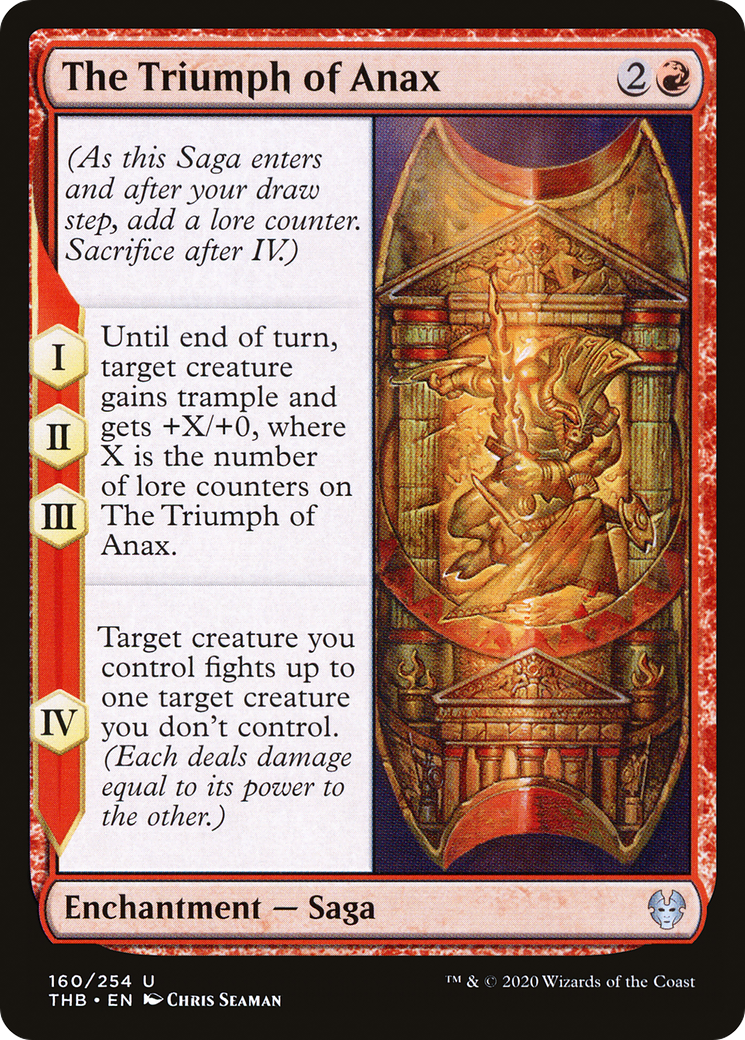 The Triumph of Anax (THB-160) - Theros Beyond Death - Premium MTG Single from Wizards of the Coast - Just $0.08! Shop now at Game Crave Tournament Store