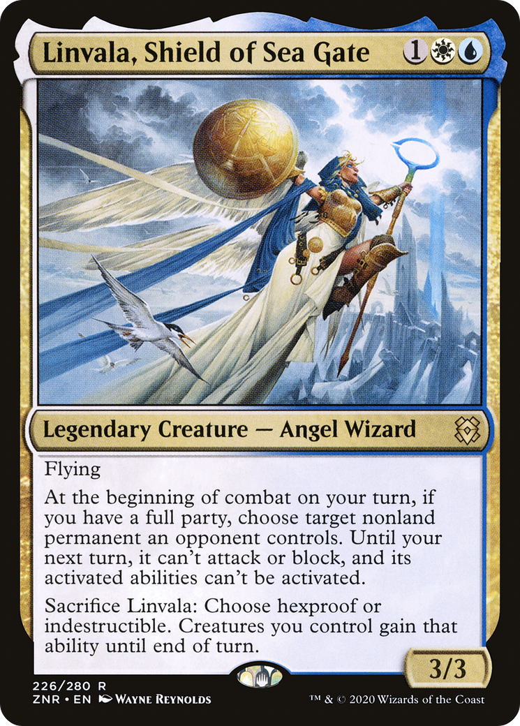 Linvala, Shield of Sea Gate (ZNR-226) - Zendikar Rising - Premium MTG Single from Wizards of the Coast - Just $0.25! Shop now at Game Crave Tournament Store