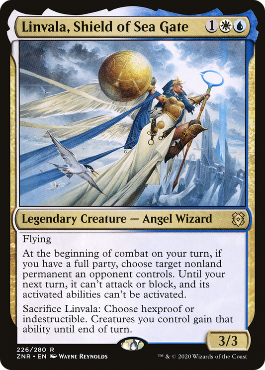 Linvala, Shield of Sea Gate (ZNR-226) - Zendikar Rising - Premium MTG Single from Wizards of the Coast - Just $0.25! Shop now at Game Crave Tournament Store