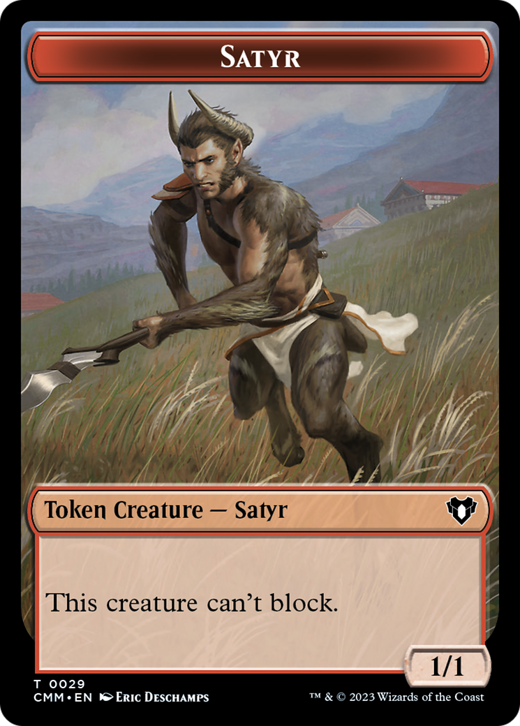 Satyr (TCMM-029) - Commander Masters Tokens - Premium MTG Single from Wizards of the Coast - Just $0! Shop now at Game Crave Tournament Store