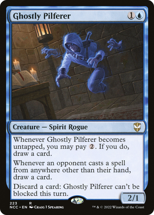 Ghostly Pilferer (NCC-223) - New Capenna Commander - Premium MTG Single from Wizards of the Coast - Just $0.15! Shop now at Game Crave Tournament Store