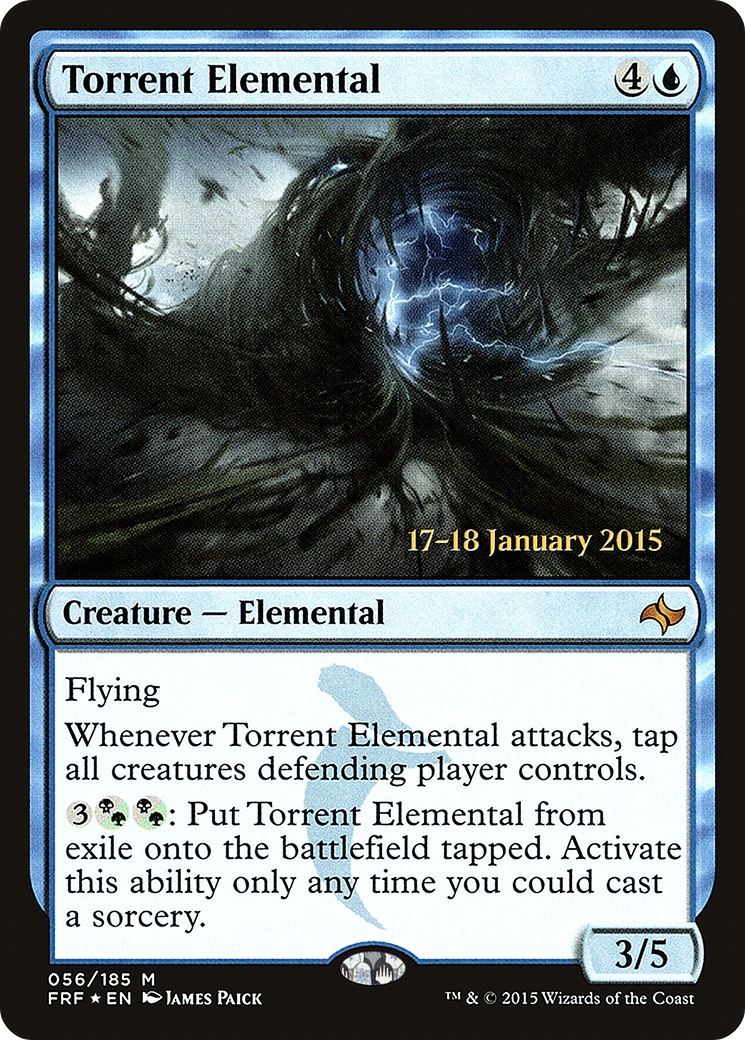 Torrent Elemental (PFRF-56S) - Fate Reforged Promos Foil - Premium MTG Single from Wizards of the Coast - Just $1.38! Shop now at Game Crave Tournament Store