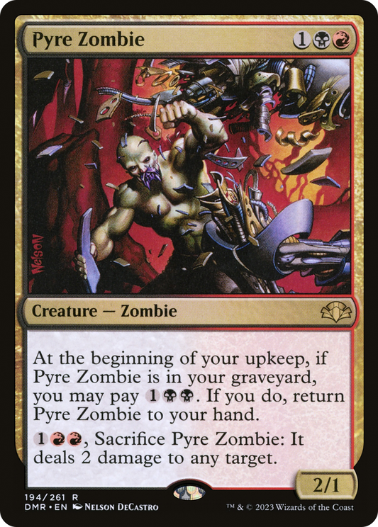 Pyre Zombie (DMR-194) - Dominaria Remastered - Premium MTG Single from Wizards of the Coast - Just $0.08! Shop now at Game Crave Tournament Store
