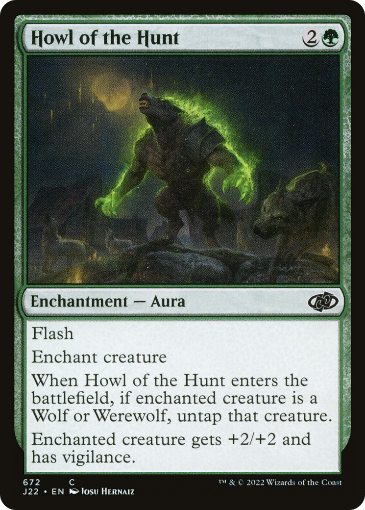 Howl of the Hunt (J22-672) - Jumpstart 2022 - Premium MTG Single from Wizards of the Coast - Just $0.25! Shop now at Game Crave Tournament Store