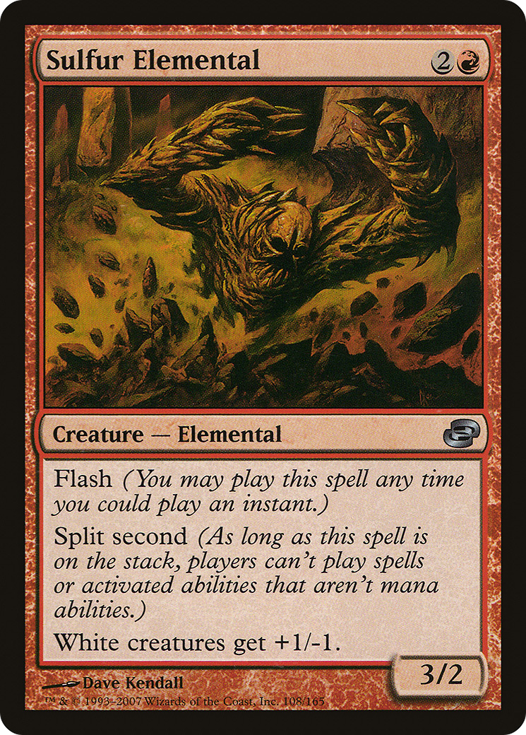 Sulfur Elemental (PLC-108) - Planar Chaos Foil - Premium MTG Single from Wizards of the Coast - Just $0.77! Shop now at Game Crave Tournament Store
