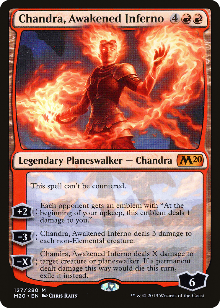 Chandra, Awakened Inferno (M20-127) - Core Set 2020 - Premium MTG Single from Wizards of the Coast - Just $6.36! Shop now at Game Crave Tournament Store