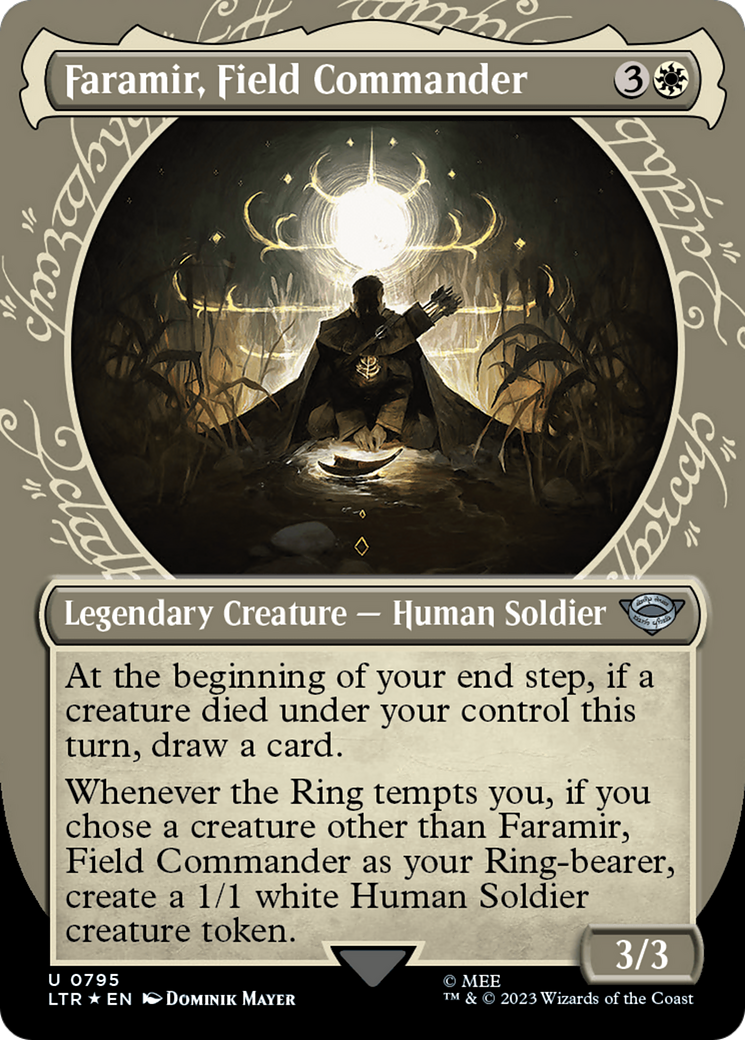 Faramir, Field Commander (LTR-795) - The Lord of the Rings: Tales of Middle-earth: (Showcase) (Borderless) Foil - Premium MTG Single from Wizards of the Coast - Just $0.08! Shop now at Game Crave Tournament Store