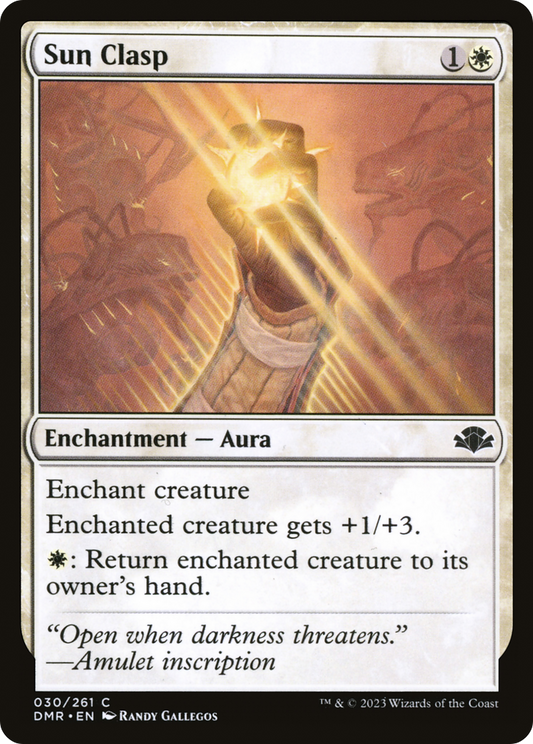 Sun Clasp (DMR-030) - Dominaria Remastered Foil - Premium MTG Single from Wizards of the Coast - Just $0.08! Shop now at Game Crave Tournament Store