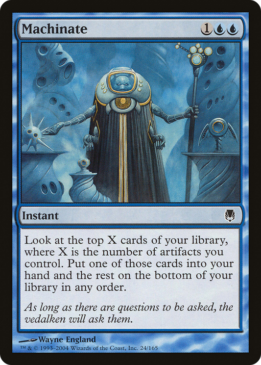 Machinate (DST-024) - Darksteel Foil - Premium MTG Single from Wizards of the Coast - Just $0.15! Shop now at Game Crave Tournament Store
