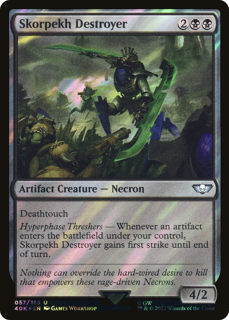 Skorpekh Destroyer (40K-57★) - Warhammer 40,000 Commander Foil - Premium MTG Single from Wizards of the Coast - Just $0.08! Shop now at Game Crave Tournament Store