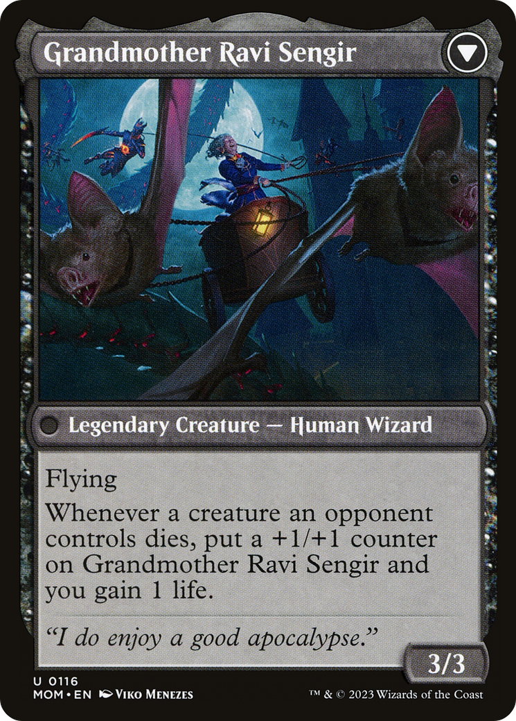 Invasion of Ulgrotha // Grandmother Ravi Sengir (MOM-116) - March of the Machine - Premium MTG Single from Wizards of the Coast - Just $0.25! Shop now at Game Crave Tournament Store