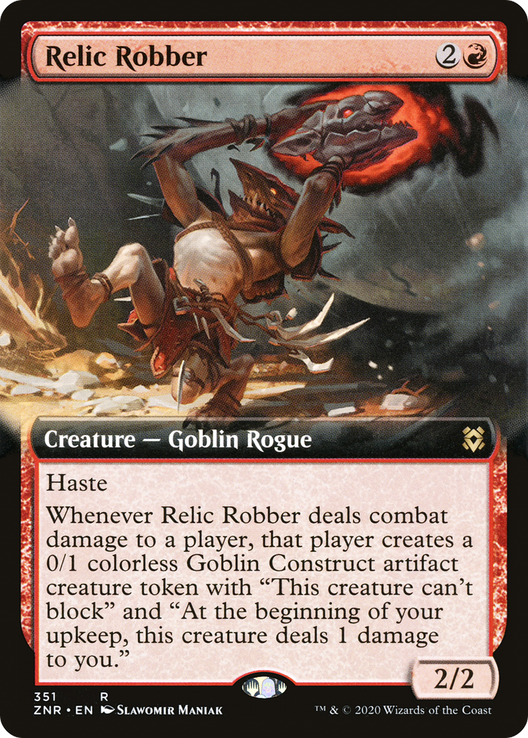 Relic Robber (ZNR-351) - Zendikar Rising: (Extended Art) Foil - Premium MTG Single from Wizards of the Coast - Just $0.08! Shop now at Game Crave Tournament Store