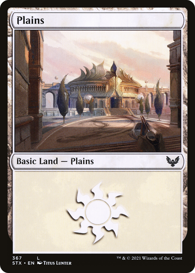 Plains (STX-367) - Strixhaven: School of Mages Foil - Premium MTG Single from Wizards of the Coast - Just $0.25! Shop now at Game Crave Tournament Store
